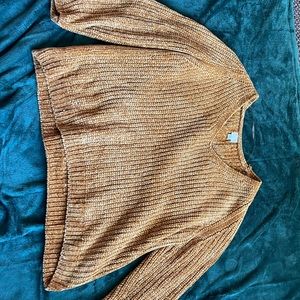 Mustard yellow knitted sweater